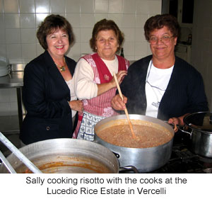 Sally cooking